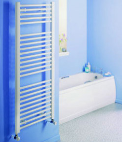QUINN TOWEL RADIATOR CRYSTAL WHITE STRAIGHT